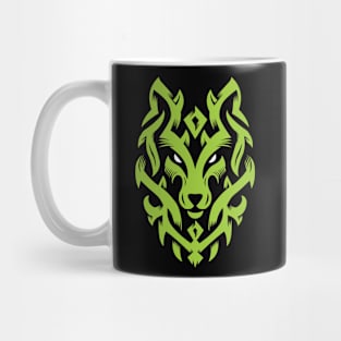 Wolf Tribal Ornament lovely blend drawing cute cool colorful Mug